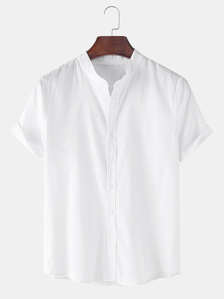 Olian | Casual Stand Collar Shirt for Men