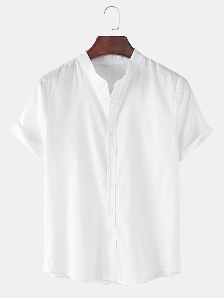 Olian | Casual Stand Collar Shirt for Men