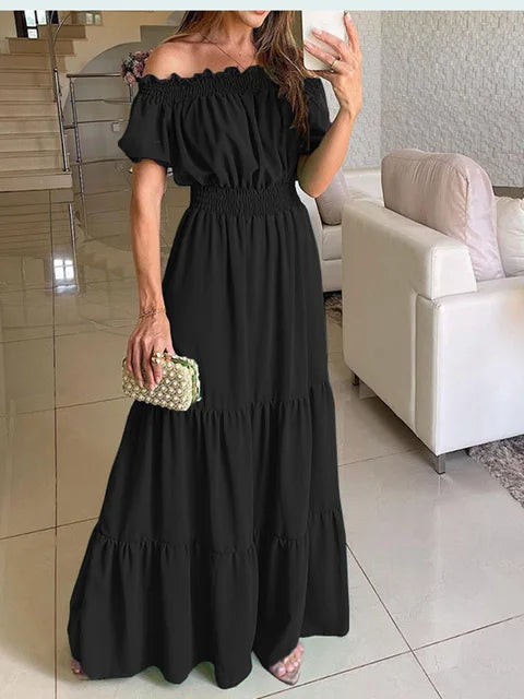 Veosiala | Robe femme Fashionable Off Neck