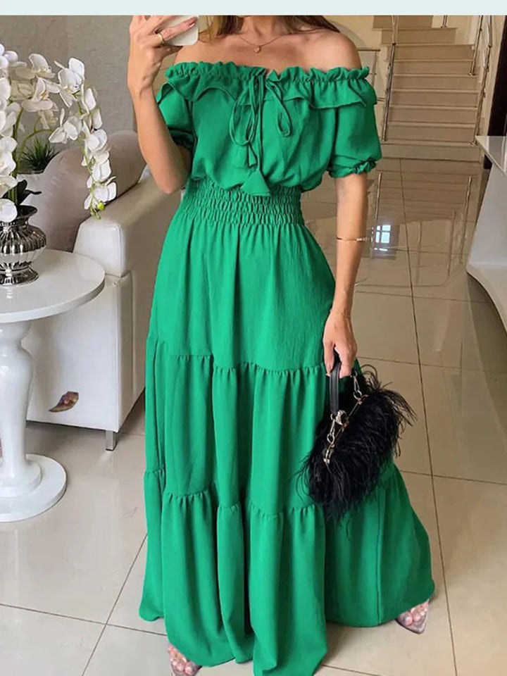 Veosiala | Robe femme Fashionable Off Neck