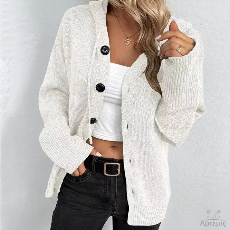 Veliala | Veste en Tricot Doux à Capuche pour Femmes