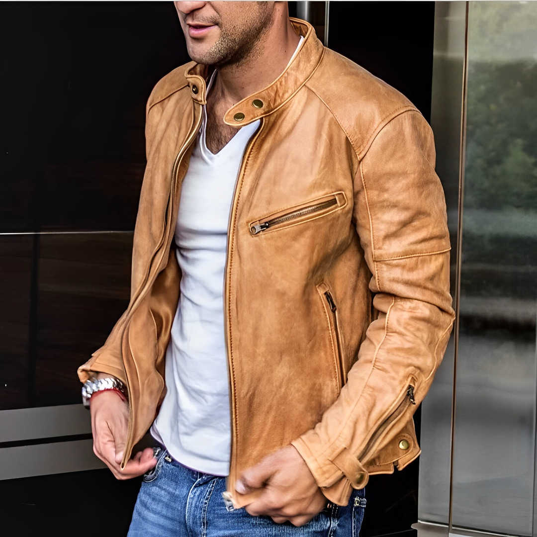 Luayner | Veste en cuir élégante pour hommes