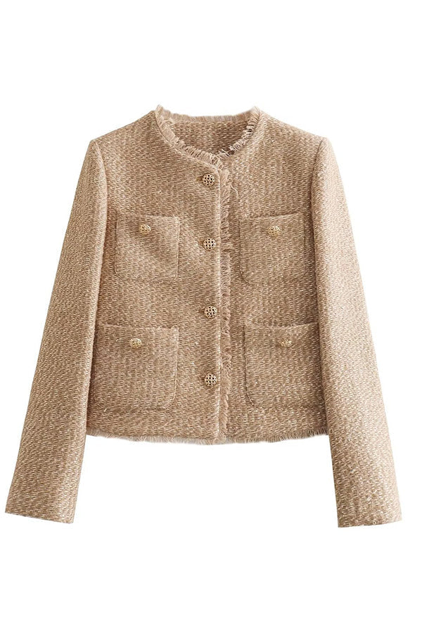 Leevama | Blazer à Col Rond pour Femmes