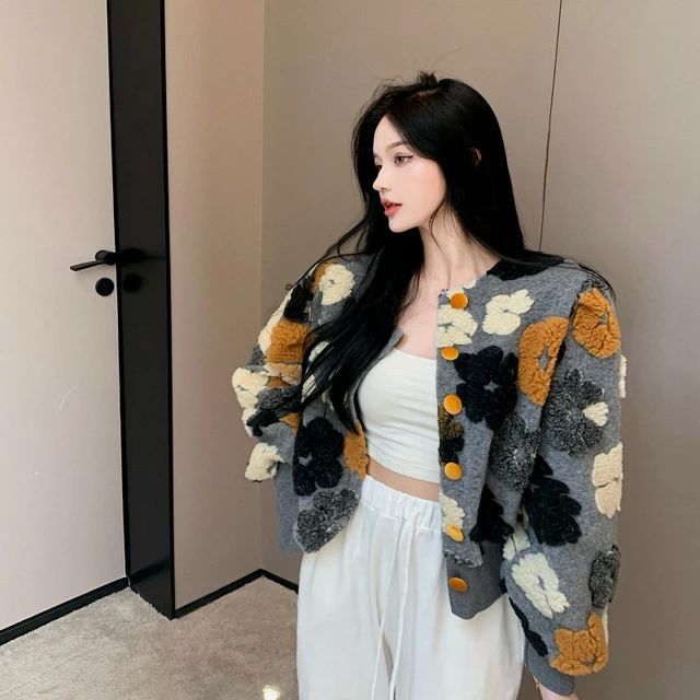 Leayama | Gilet brodé fleuri pour femmes