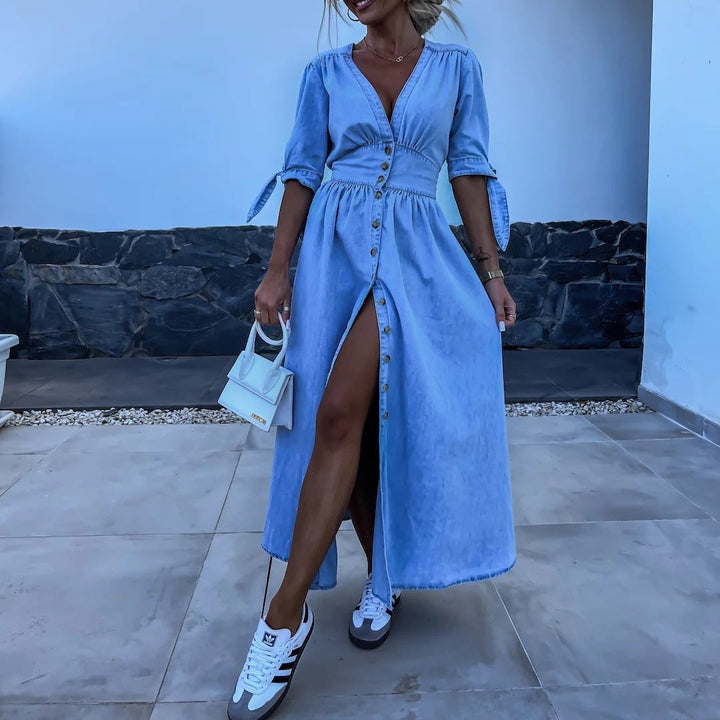 Laarama | Robe en denim moderne