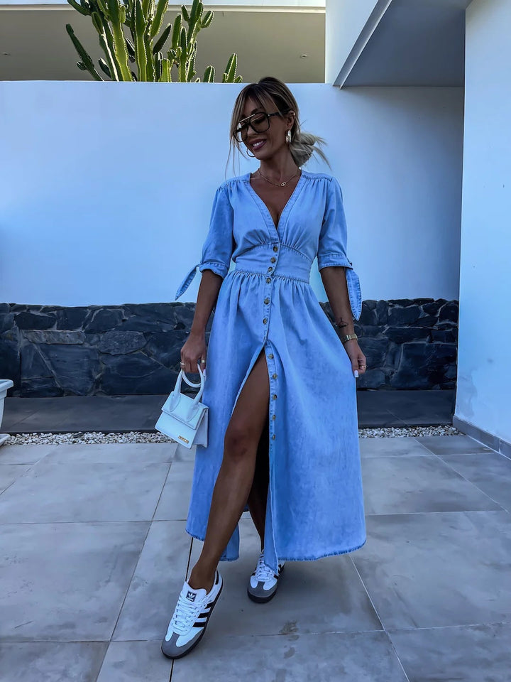 Laarama | Robe en denim moderne