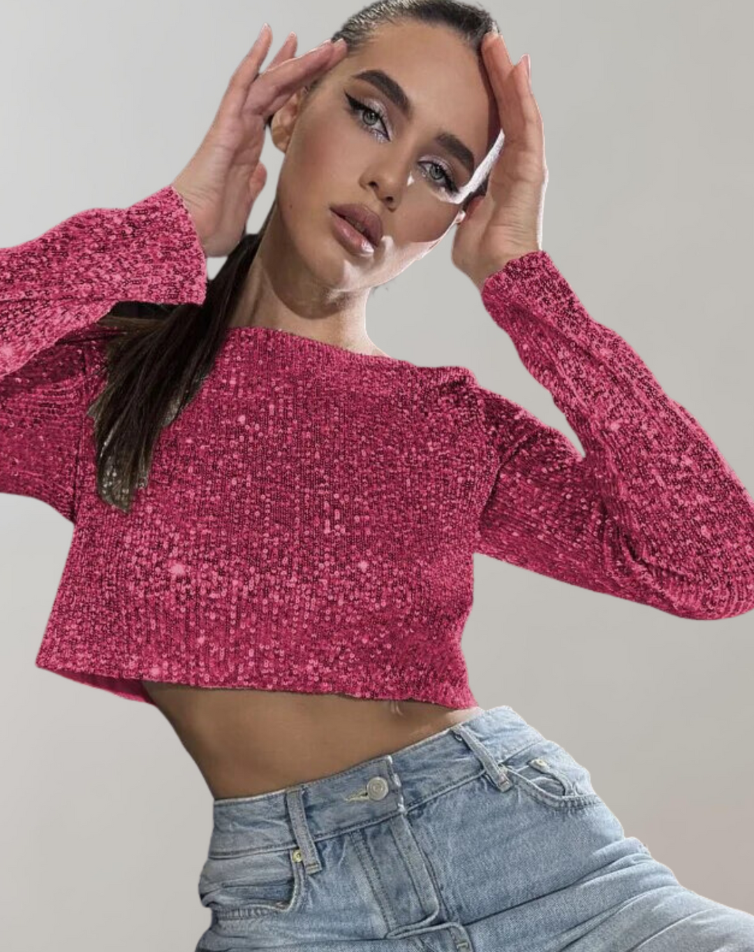Soonna | Crop top à paillettes
