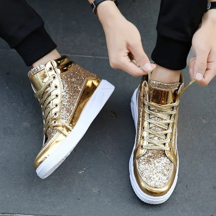 Neiraxa | Baskets montantes brillantes pour hommes