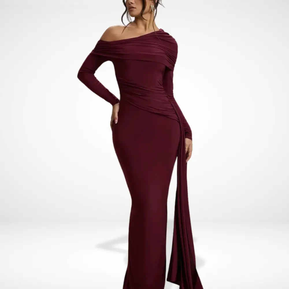 Nainara de soirée drapée asymétrique pour Femmes – Glenda