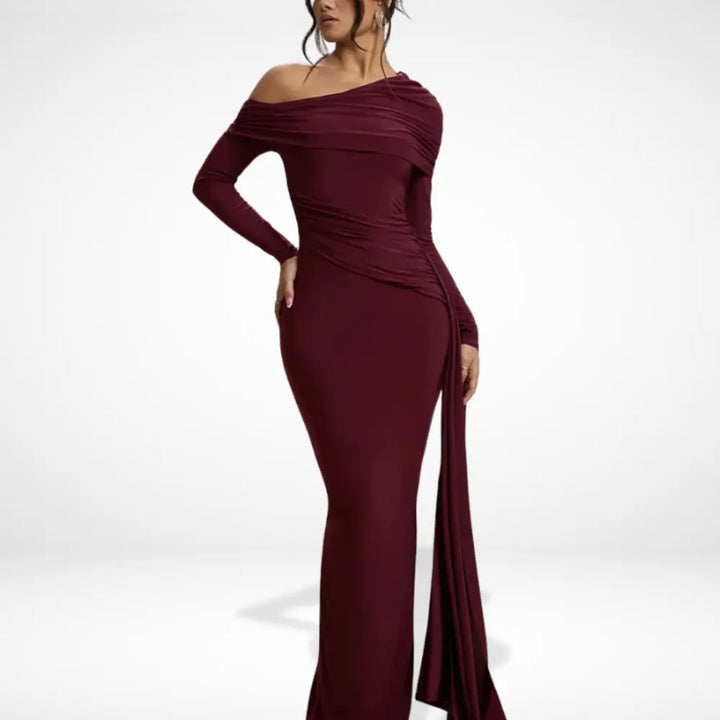 Nainara de soirée drapée asymétrique pour Femmes – Glenda