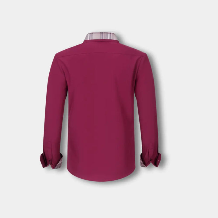 Seosian manches longues à finitions carreaux pour Homme – Joni