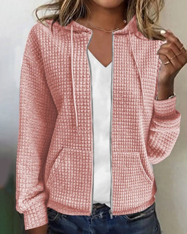Valinema | Cardigan à capuche zippé pour femmes
