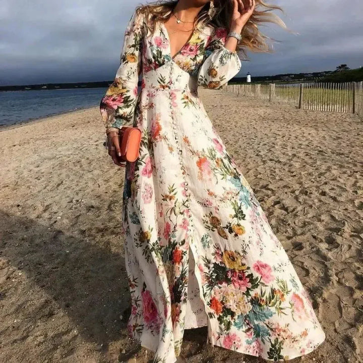 Aanana Fleurie Maxi Robe de plage – Janis