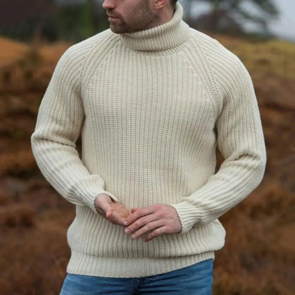 Liayas | Pull en Maille Beige pour Hommes