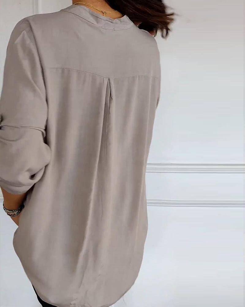 Viellea | Chemise Décontractée Manches Longues pour Femmes