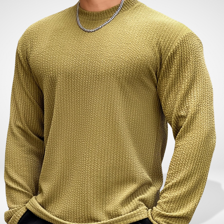 Laayner manches longues à maille texturée pour Homme – Fredin