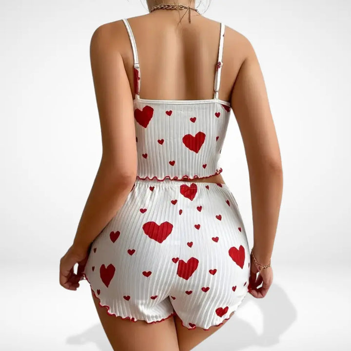 Leorae loungewear à cœurs contrastés pour Femme – Carey