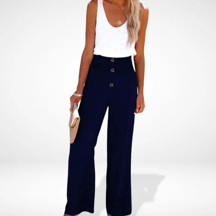 Reonnama ample taille froncée boutonnée pour Femme - Caitlin