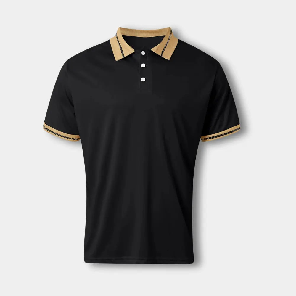 Aliner manches courtes à col contrasté pour Homme – Leei