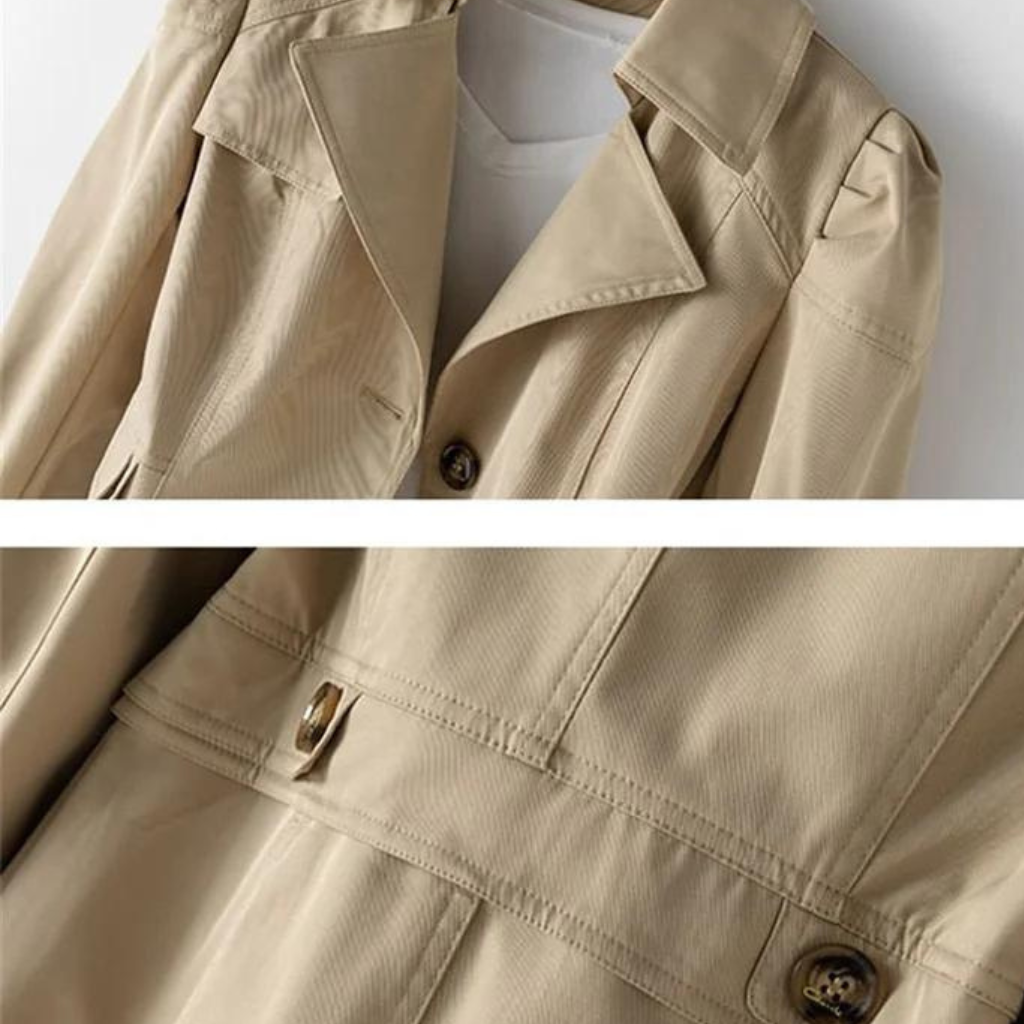 Aosiama | Trench Coat Élégant Long Pour Femmes