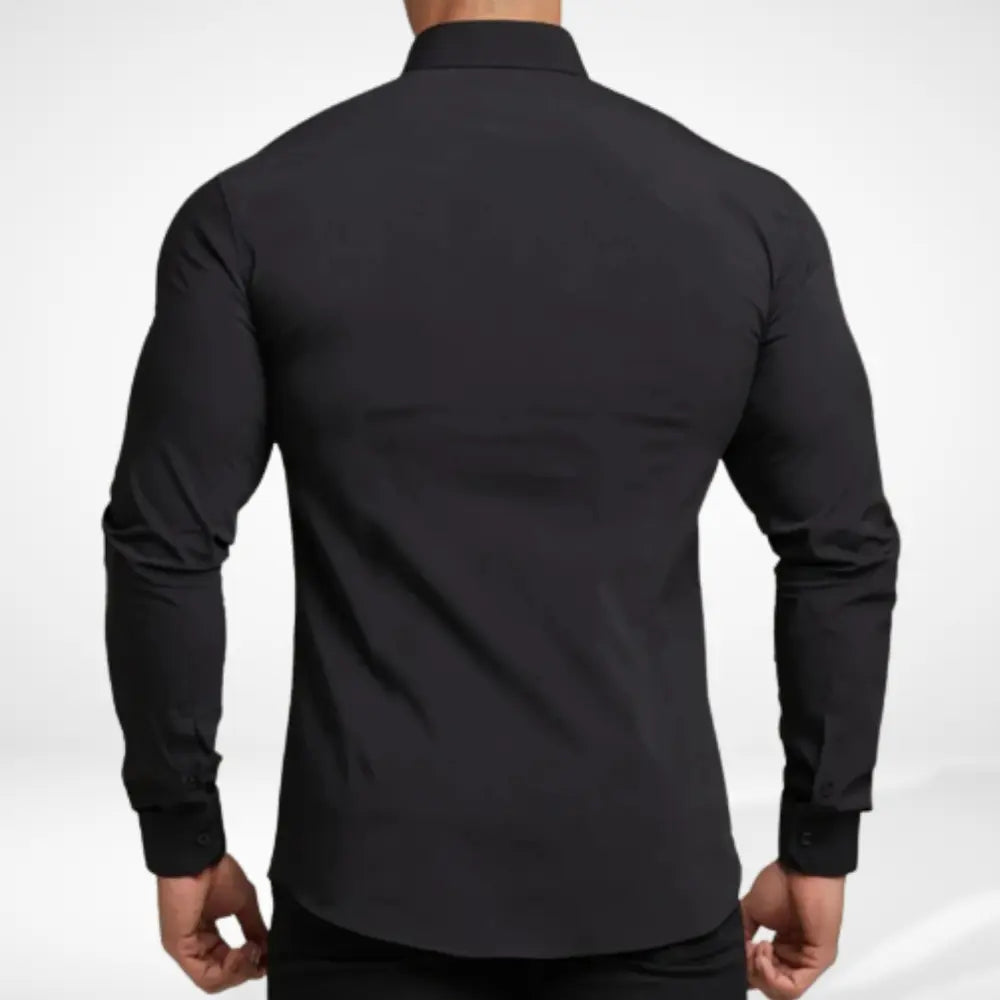 Varias manches longues ajusté silhouette athlétique pour Homme – Geryo