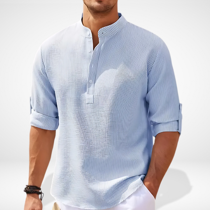 Rielleal Henley à texture légère pour Homme - Bron