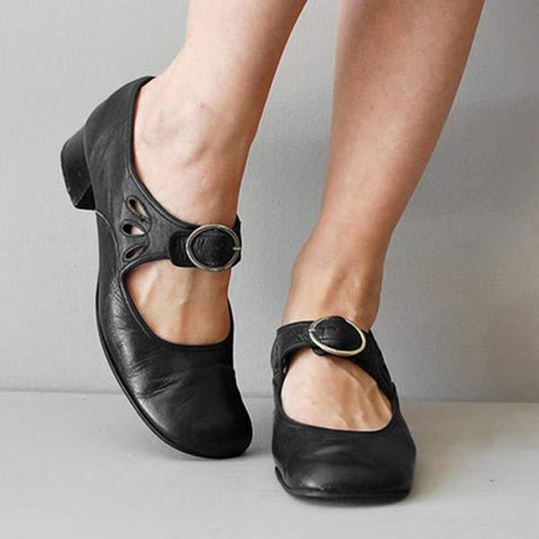 Noina | Chaussures orthopédiques vintage à nez rond