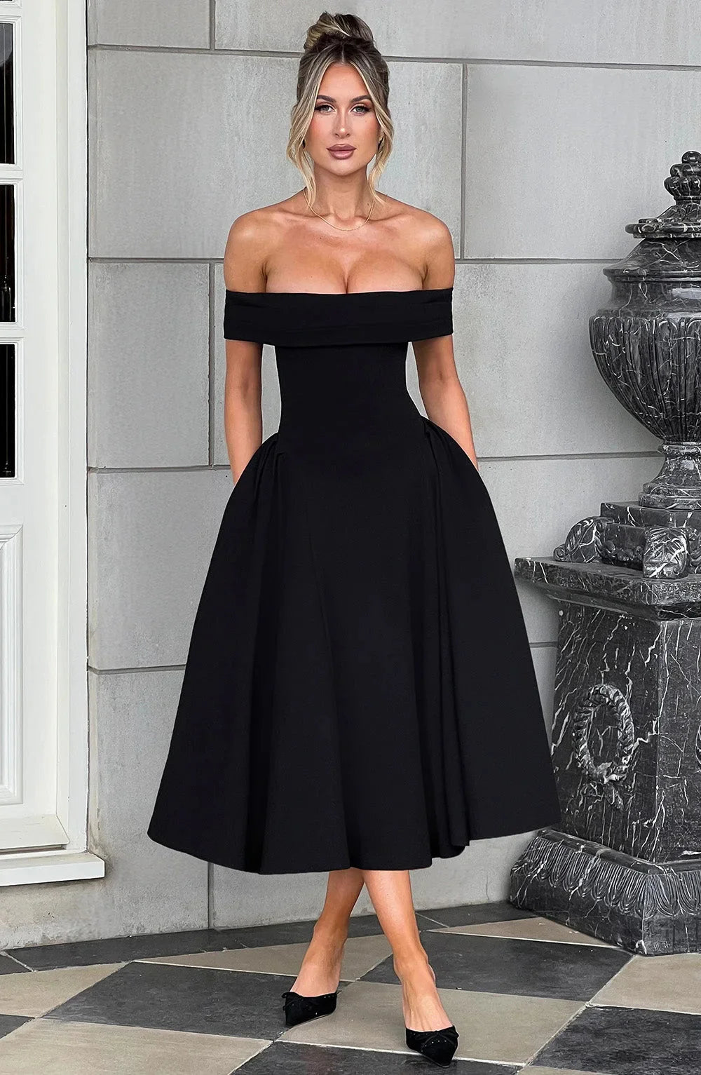 Eirala Chic Midi Robe cocktail – Hilf