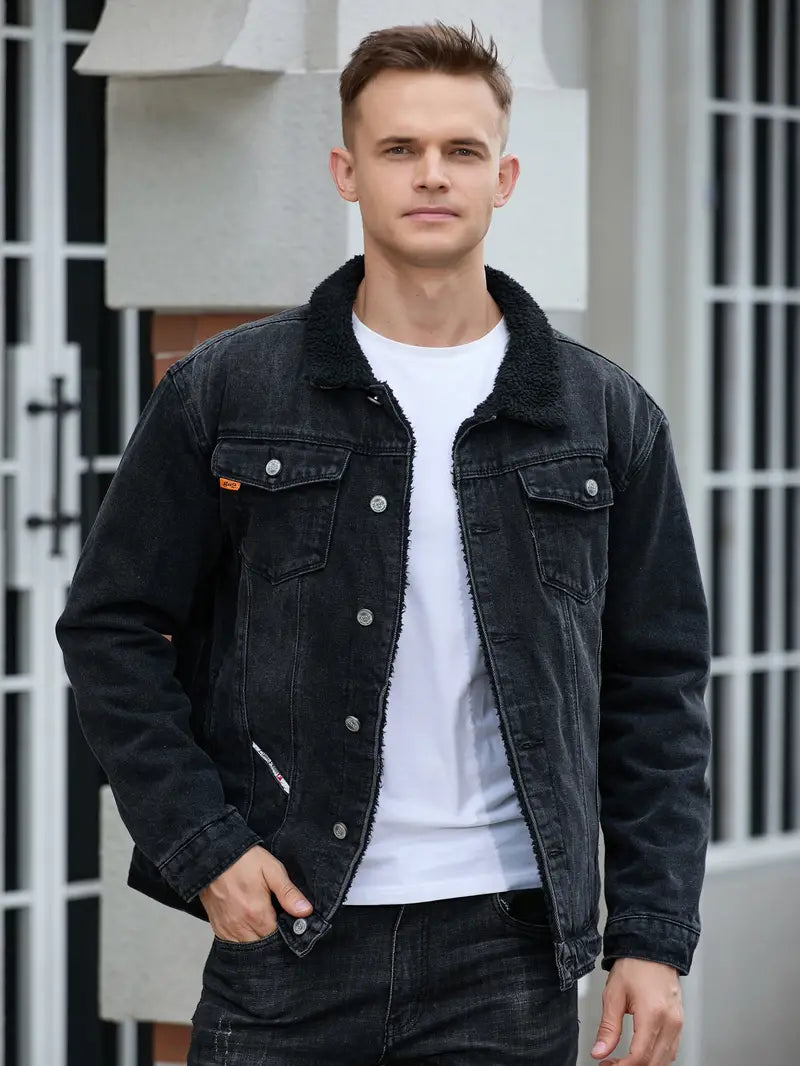 Lilines | Veste Denim Casual pour Hommes