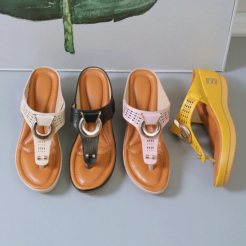 Luora | Talons compensés en cuir pour femmes