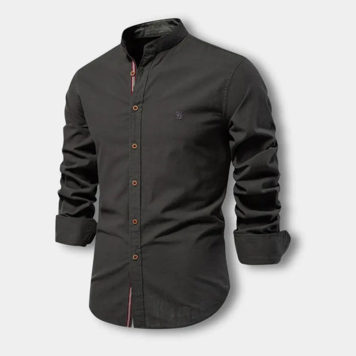Neunal col mao à boutons contrastés pour Homme – Mukul