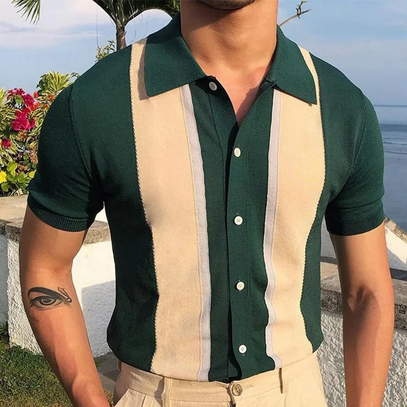 Veaynes | Menswear Polo en maille à manches courtes
