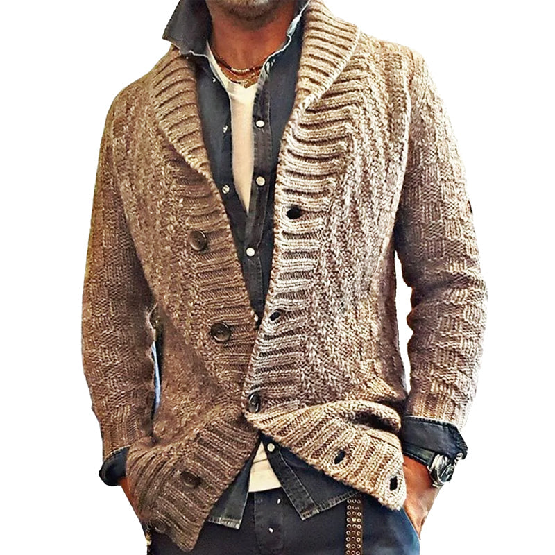 Niinal | Cardigan vintage à col châle pour hommes