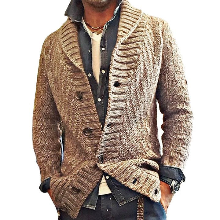 Niinal | Cardigan vintage à col châle pour hommes