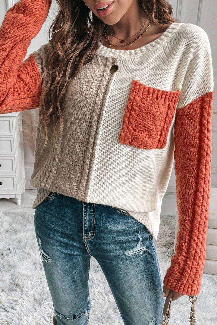 Muara | Pull tendance en color block pour femmes