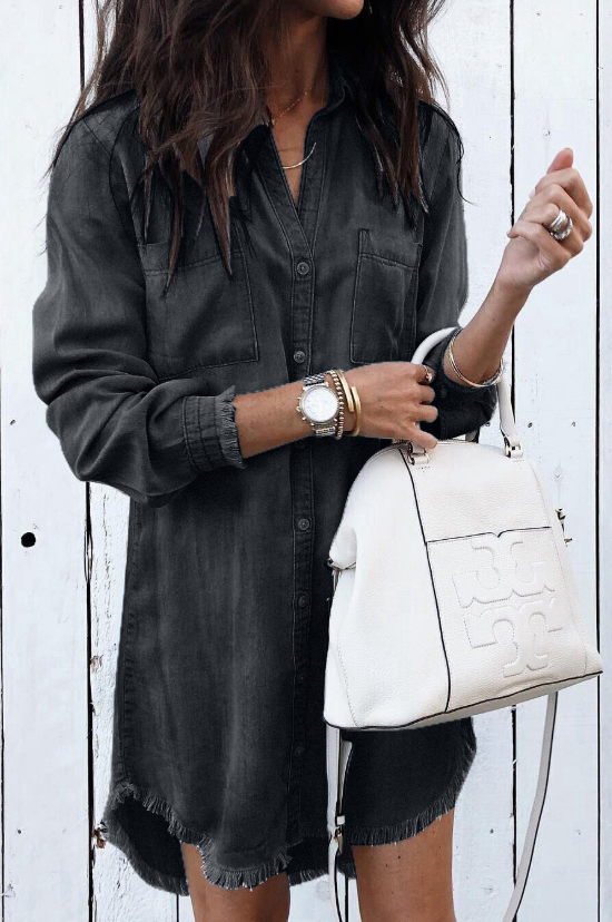 Rioraema | Robe Décontractée en Jean pour Femmes