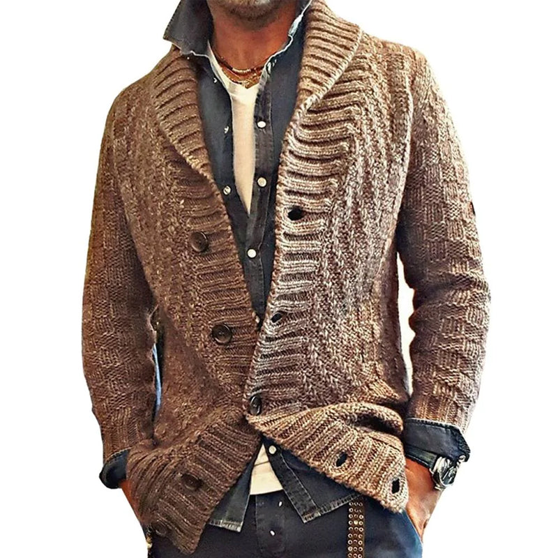 Niinal | Cardigan vintage à col châle pour hommes