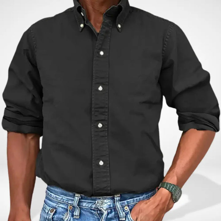 Moriam homme coupe droite col boutonné Jeffry