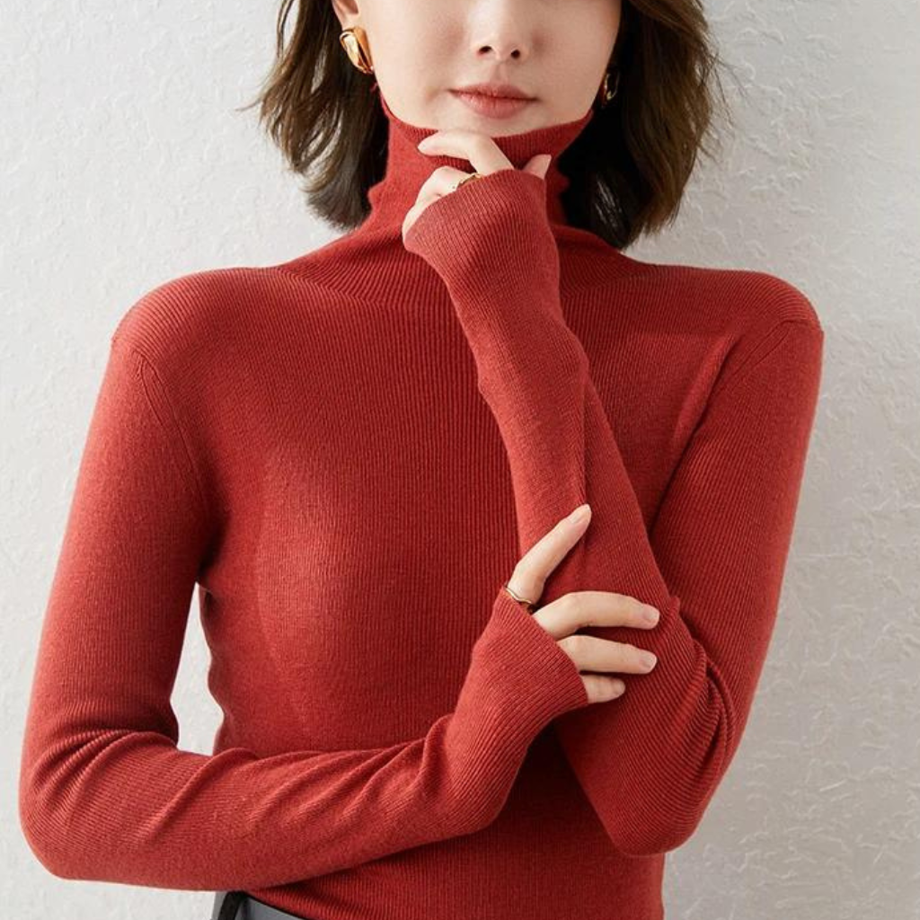 Muenasa | Pull Gola Haute Élégant Pour Femmes