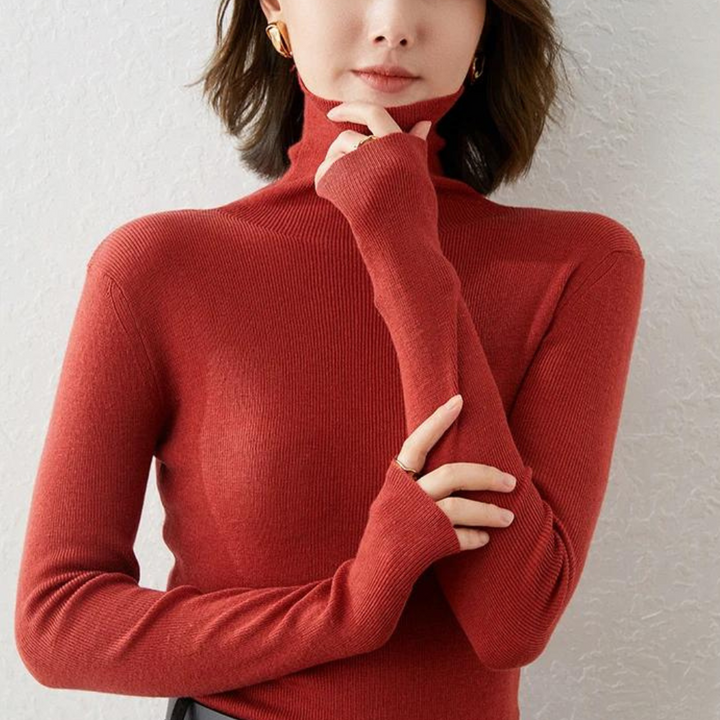 Muenasa | Pull Gola Haute Élégant Pour Femmes