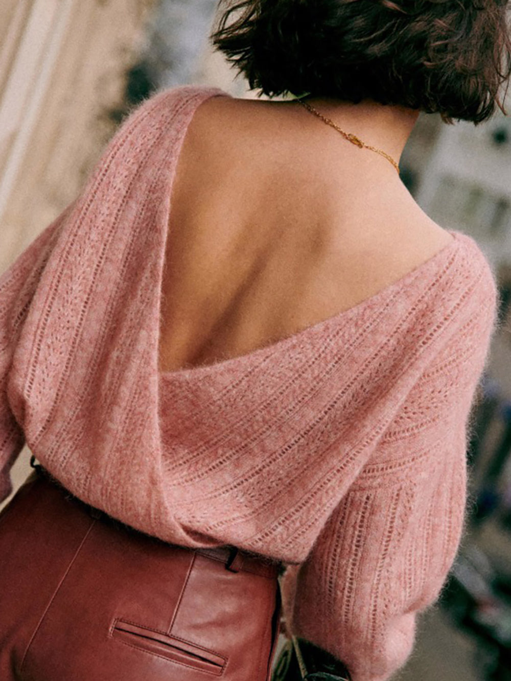 Aoraexa | Manches longues Col V En vrac Pulls Femmes