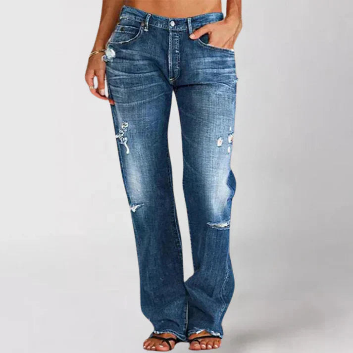 Reoraena | Jean élégant taille haute pour femmes