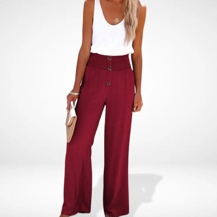 Reonnama ample taille froncée boutonnée pour Femme - Caitlin