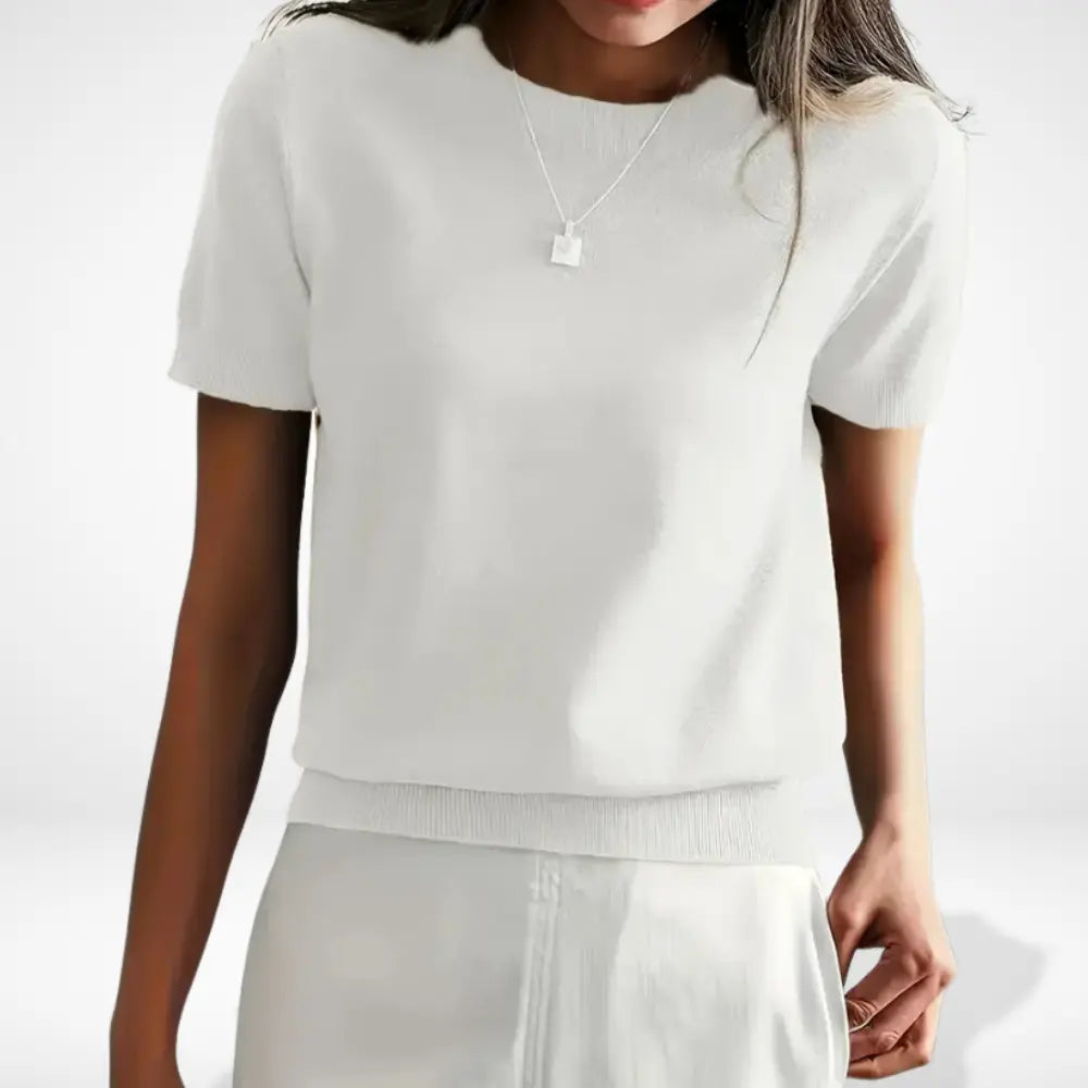 Laarra à col rond coupe ajustée pour Femmes – Mitchell