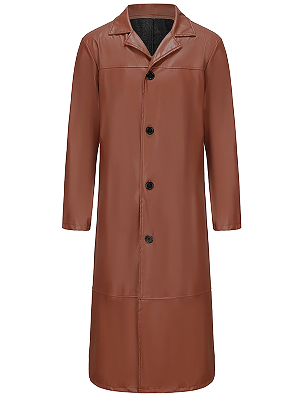Noinan | Manteau long en cuir homme