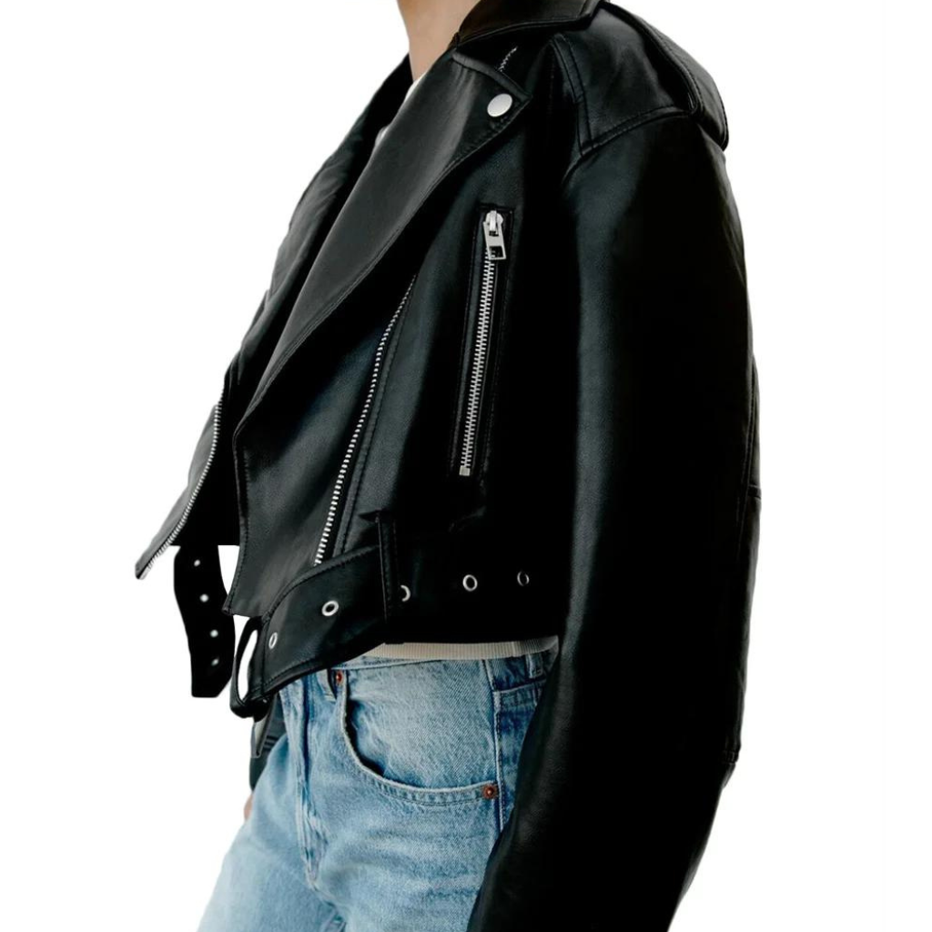 Naevasa | Veste Slim En Cuir Pour Femmes