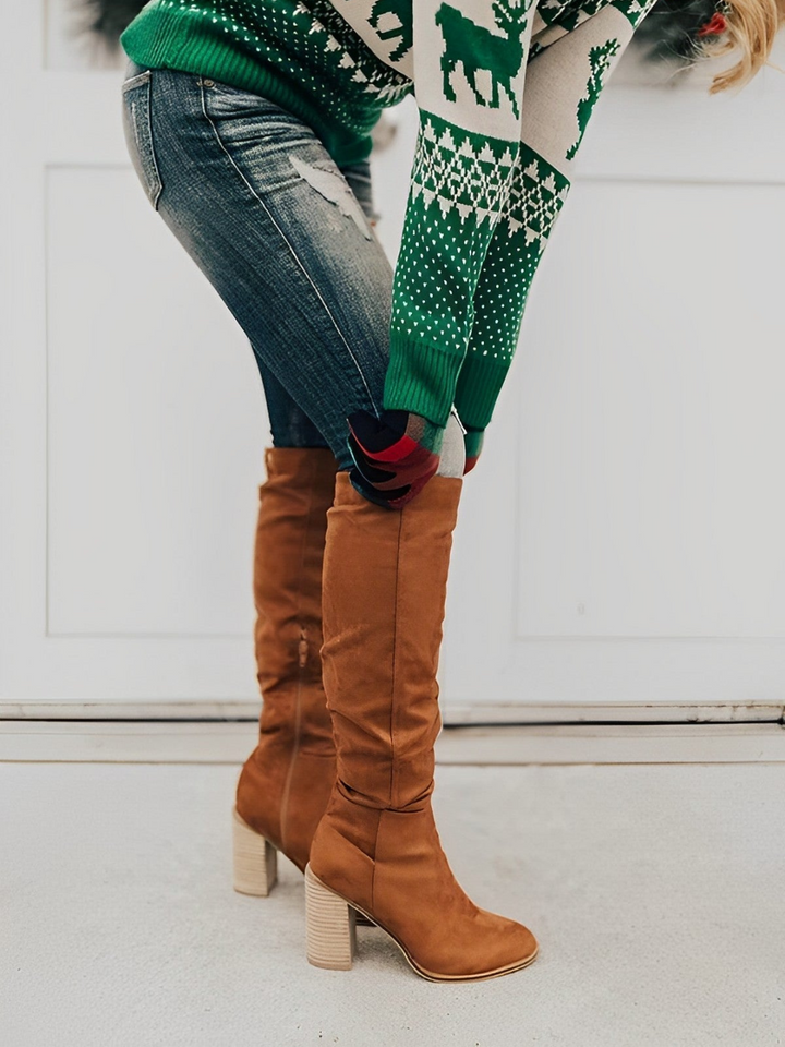Vievala | Bottes hautes élégantes à talons pour femmes