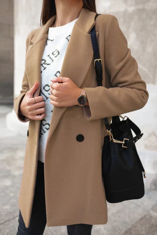 Moonna | Manteau Laine Élégant pour Femmes