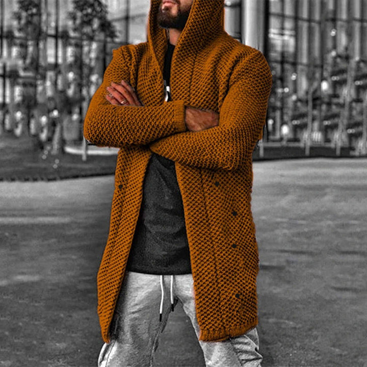 Roanam | Cardigan en maille avec capuche pour hommes