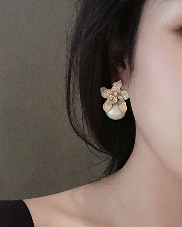 Saettama | Boucles d'oreilles avec perle